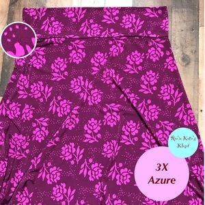 3X Lularoe Azure cotton skirt